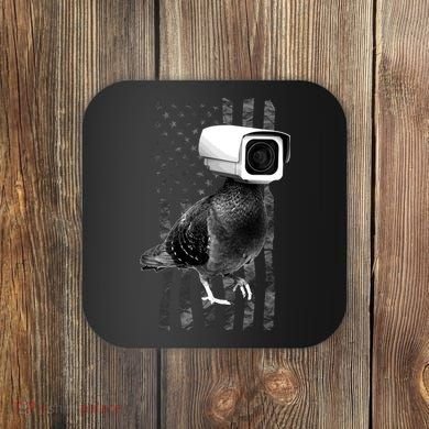 Pidgeon Camera USA Flag Coaster