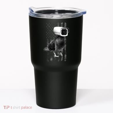 Pidgeon Camera USA Flag Tumbler
