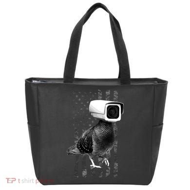 Pidgeon Camera USA Flag Tote Bag