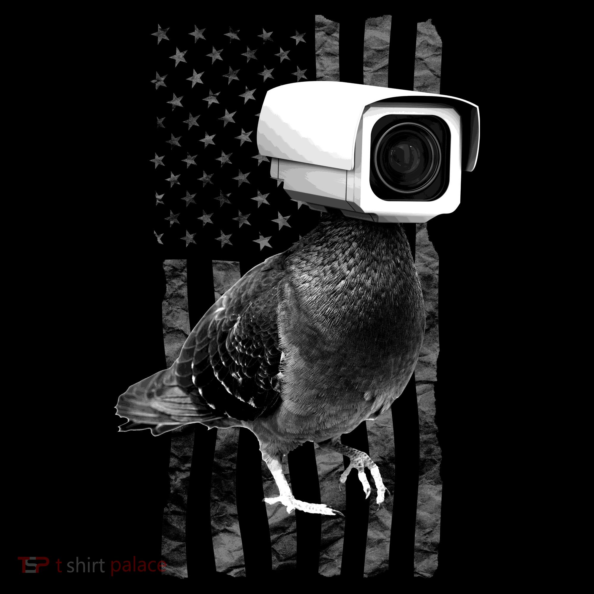 Pidgeon Camera USA Flag Tote Bag
