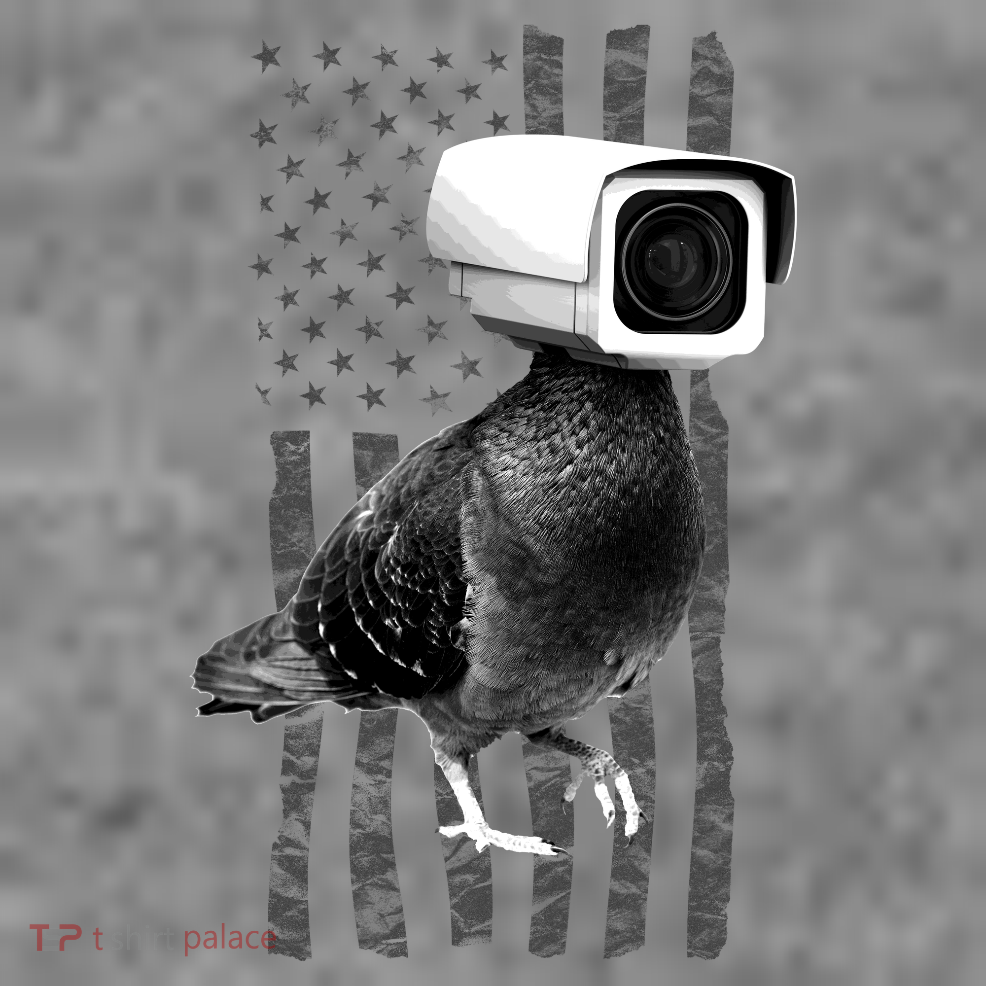 Pidgeon Camera USA Flag Doggie Tank