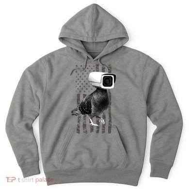 Pidgeon Camera USA Flag Hoodie