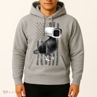 Pidgeon Camera USA Flag Hoodie thumb 2