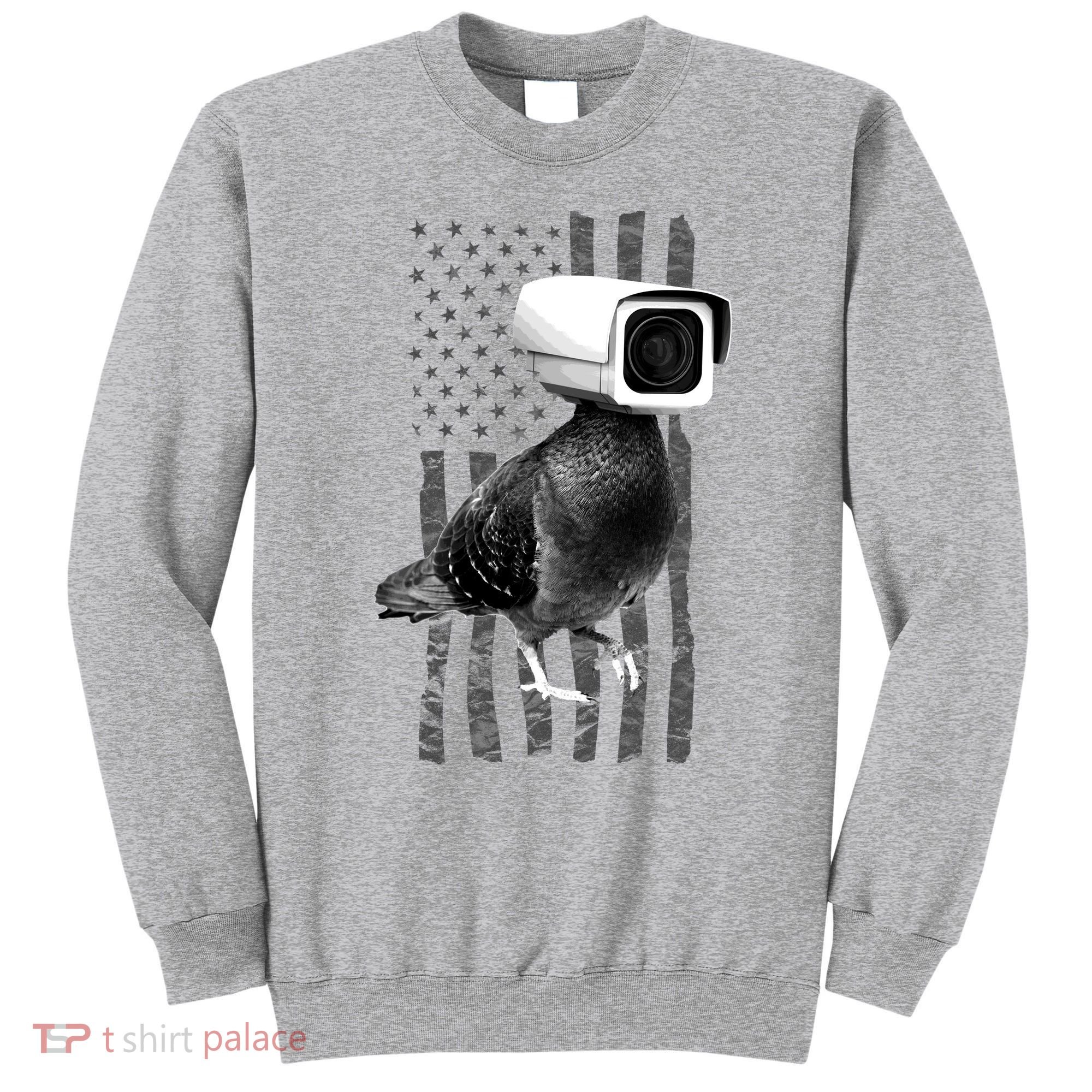 Pidgeon Camera USA Flag Sweatshirt
