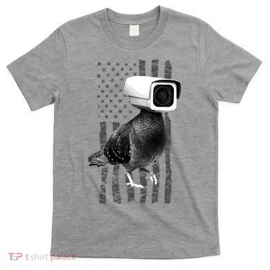 Pidgeon Camera USA Flag T-Shirt