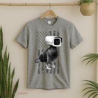Pidgeon Camera USA Flag T-Shirt thumb 2
