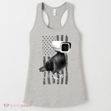 Pidgeon Camera USA Flag Women's Tank Top
