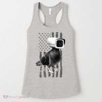 Pidgeon Camera USA Flag Women's Tank Top thumb 0