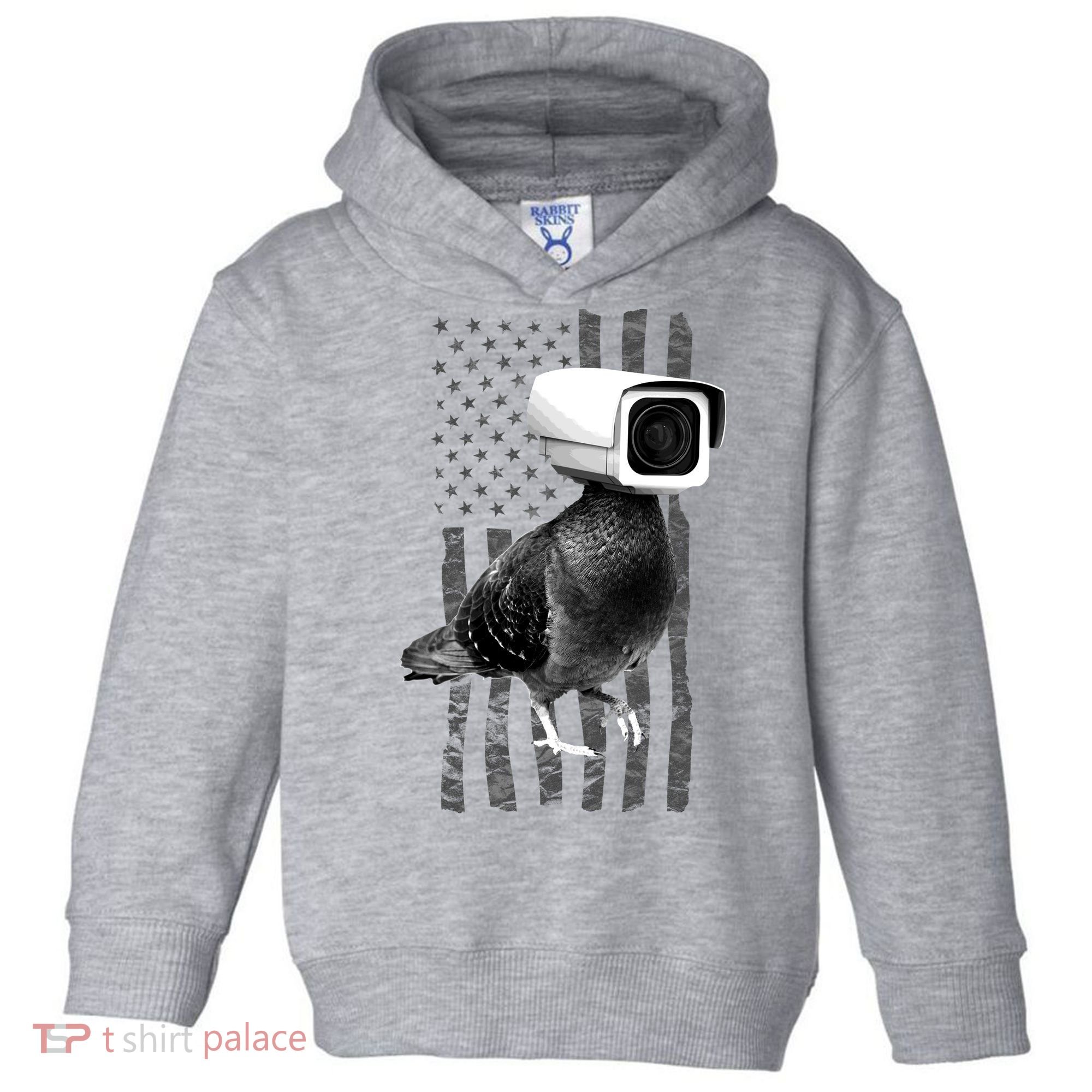 Pidgeon Camera USA Flag Toddler Hoodie