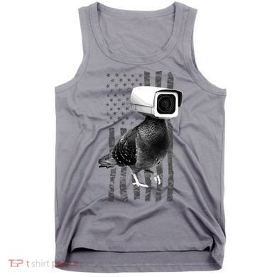 Pidgeon Camera USA Flag Tank Top