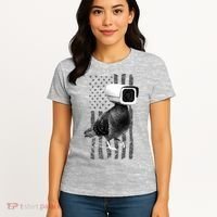Pidgeon Camera USA Flag Women's T-Shirt thumb 4