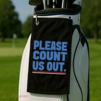 Please Count Us Out Funny Phoenix City Arizona Golf Towel thumb 2