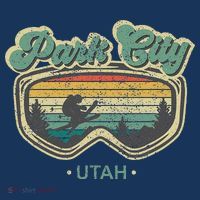 Park City Utah Ski Winter Sports Vintage Souvenir Skier T-Shirt thumb 7