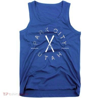 Park City Utah Graphic Vintage Retro Skiing Gift Tank Top