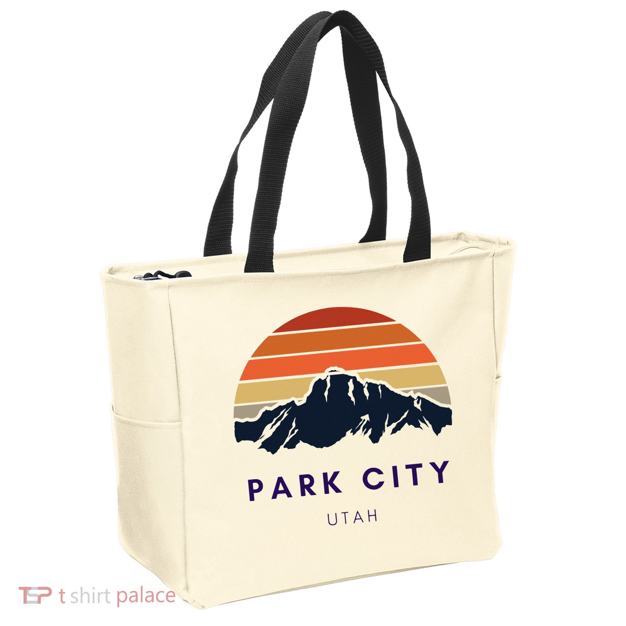 Park City Utah Skiing Snowboarding Hikers Utah Gifts UT Tote Bag