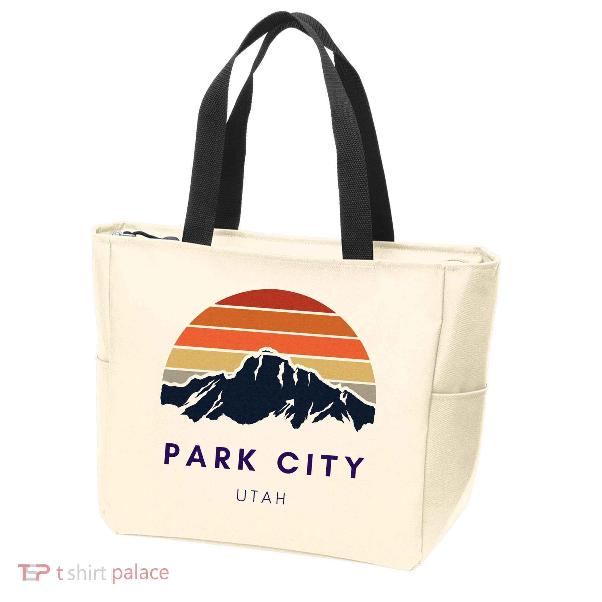 Park City Utah Skiing Snowboarding Hikers Utah Gifts UT Tote Bag