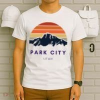 Park City Utah Skiing Snowboarding Hikers Utah Gifts UT T-Shirt thumb 6