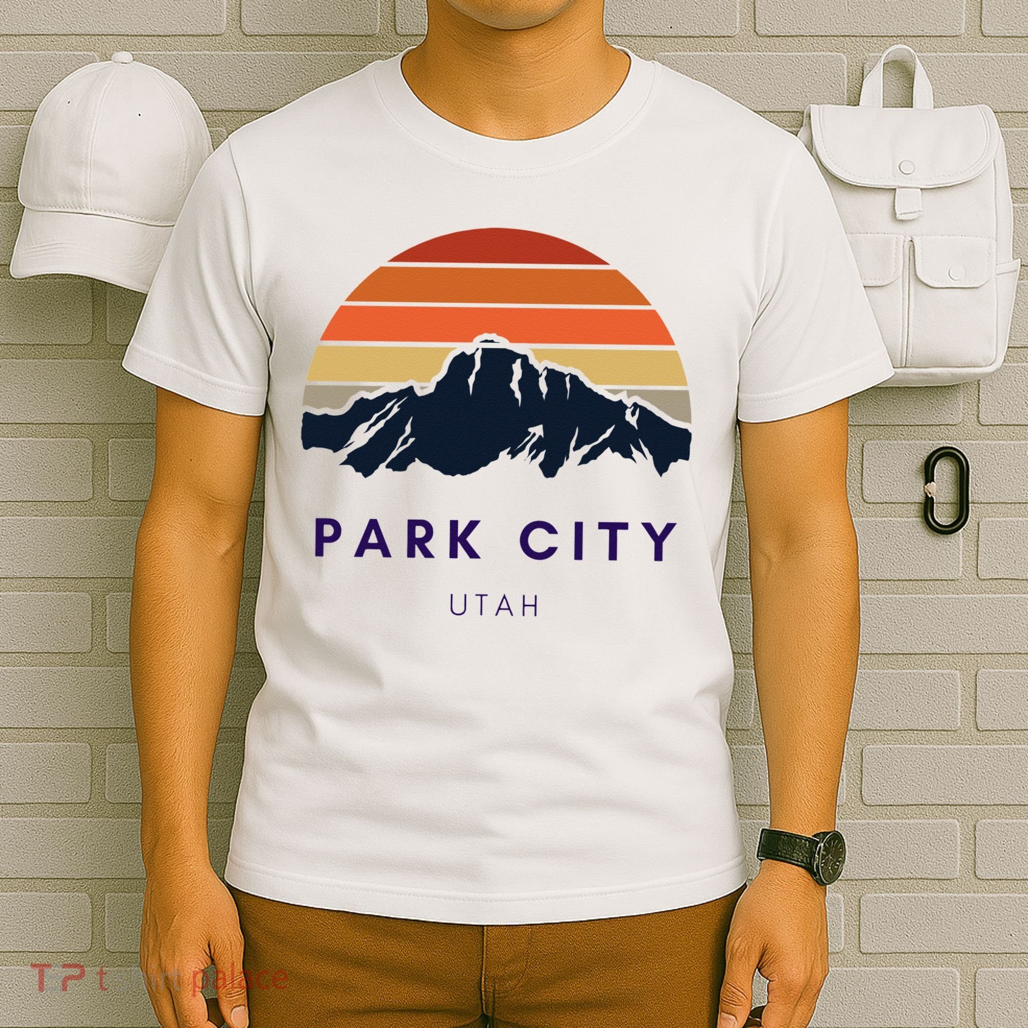 Park City Utah Skiing Snowboarding Hikers Utah Gifts UT T-Shirt