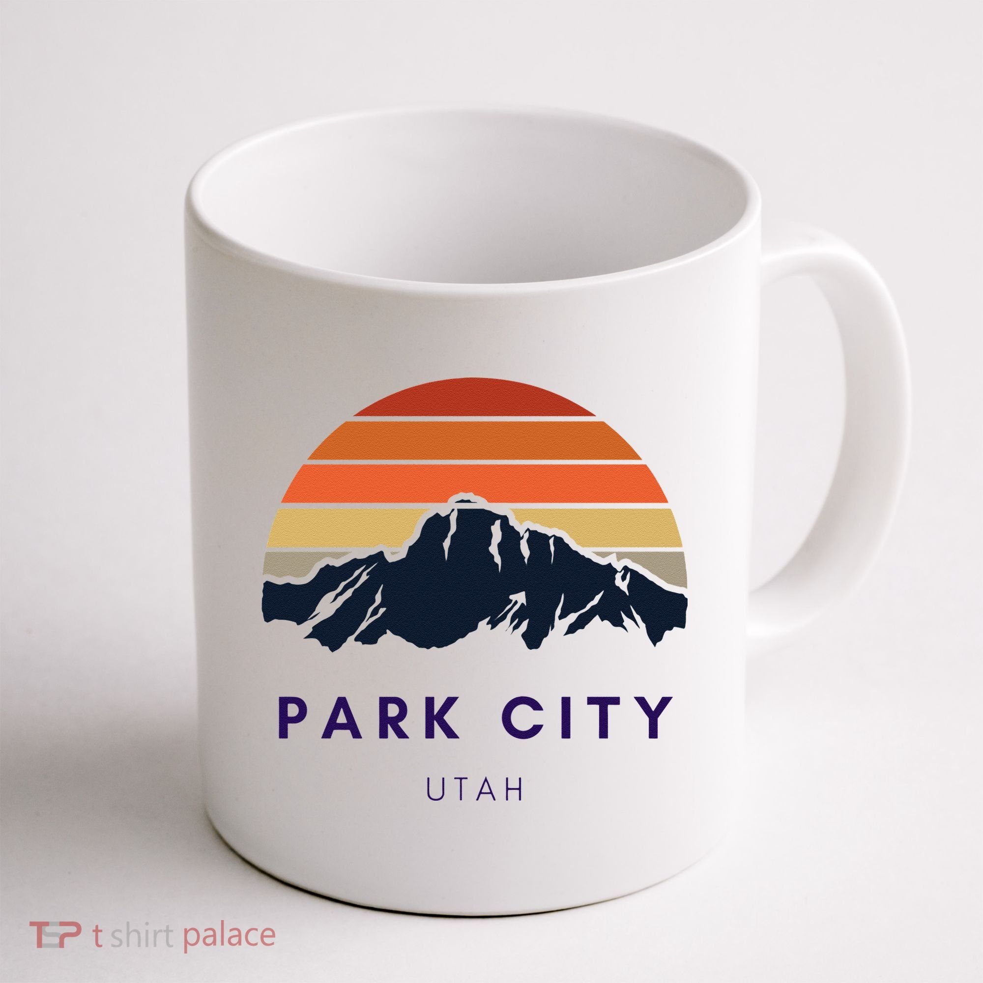 Park City Utah Skiing Snowboarding Hikers Utah Gifts UT Coffee Mug