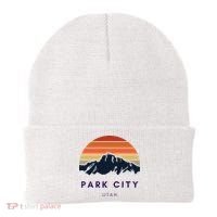 Park City Utah Skiing Snowboarding Hikers Utah Gifts UT Beanie thumb 0