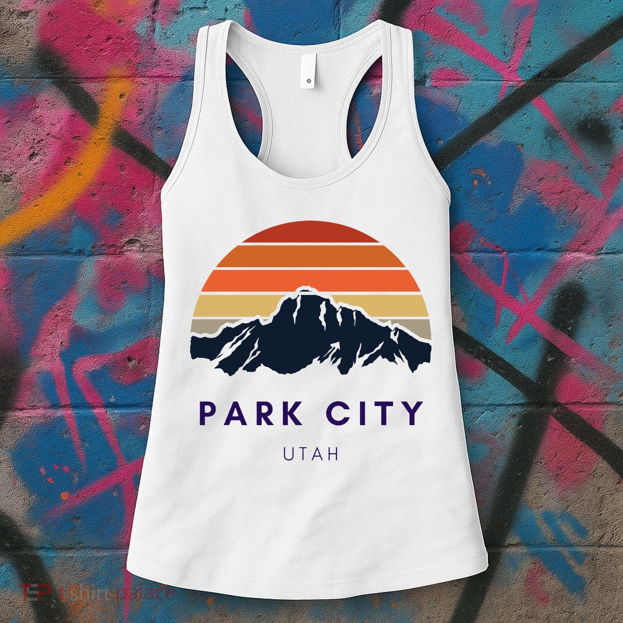 Park City Utah Skiing Snowboarding Hikers Utah Gifts UT Women's Tank Top
