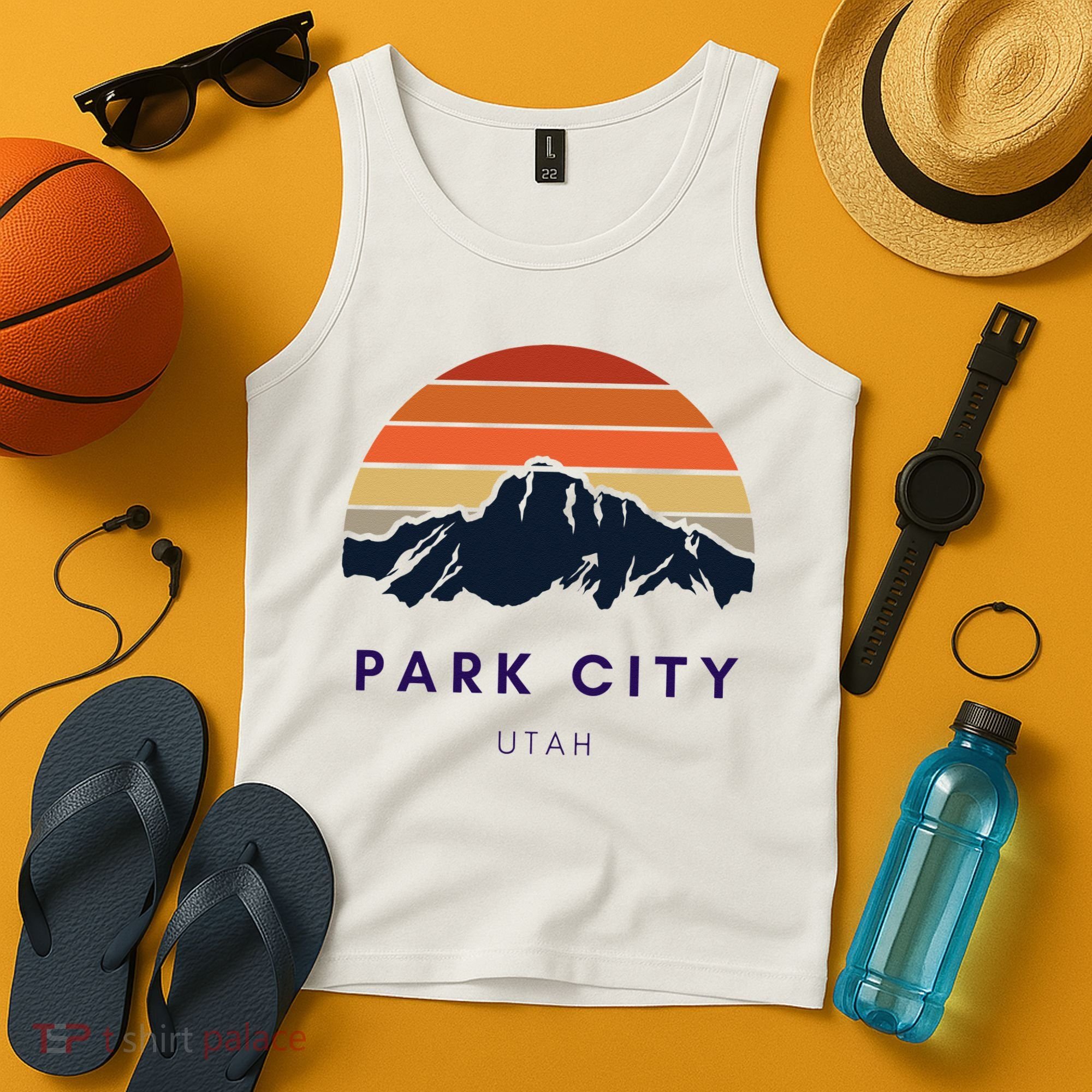 Park City Utah Skiing Snowboarding Hikers Utah Gifts UT Tank Top