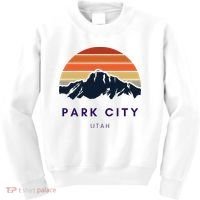 Park City Utah Skiing Snowboarding Hikers Utah Gifts UT Kids Sweatshirt thumb 0