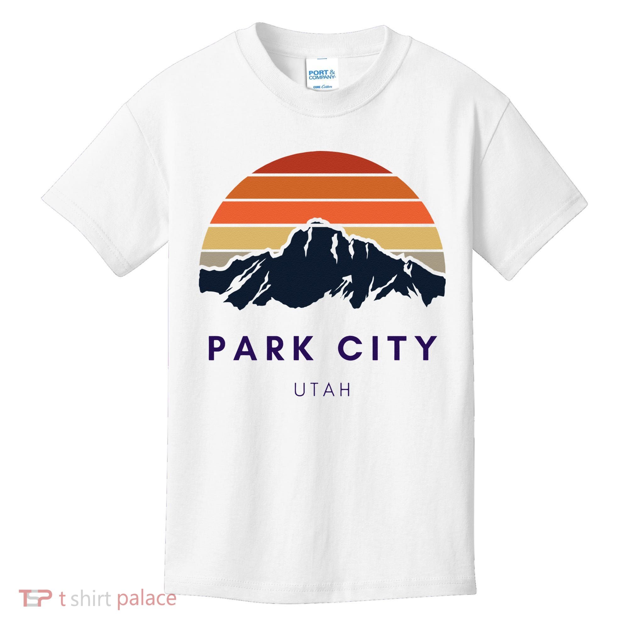 Park City Utah Skiing Snowboarding Hikers Utah Gifts UT Kids T-Shirt