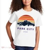 Park City Utah Skiing Snowboarding Hikers Utah Gifts UT Kids T-Shirt thumb 2