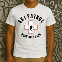 Park City Utah Ski Patrol Gift T-Shirt thumb 3