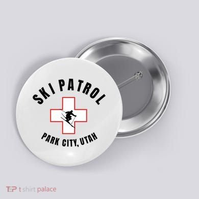 Park City Utah Ski Patrol Gift Button