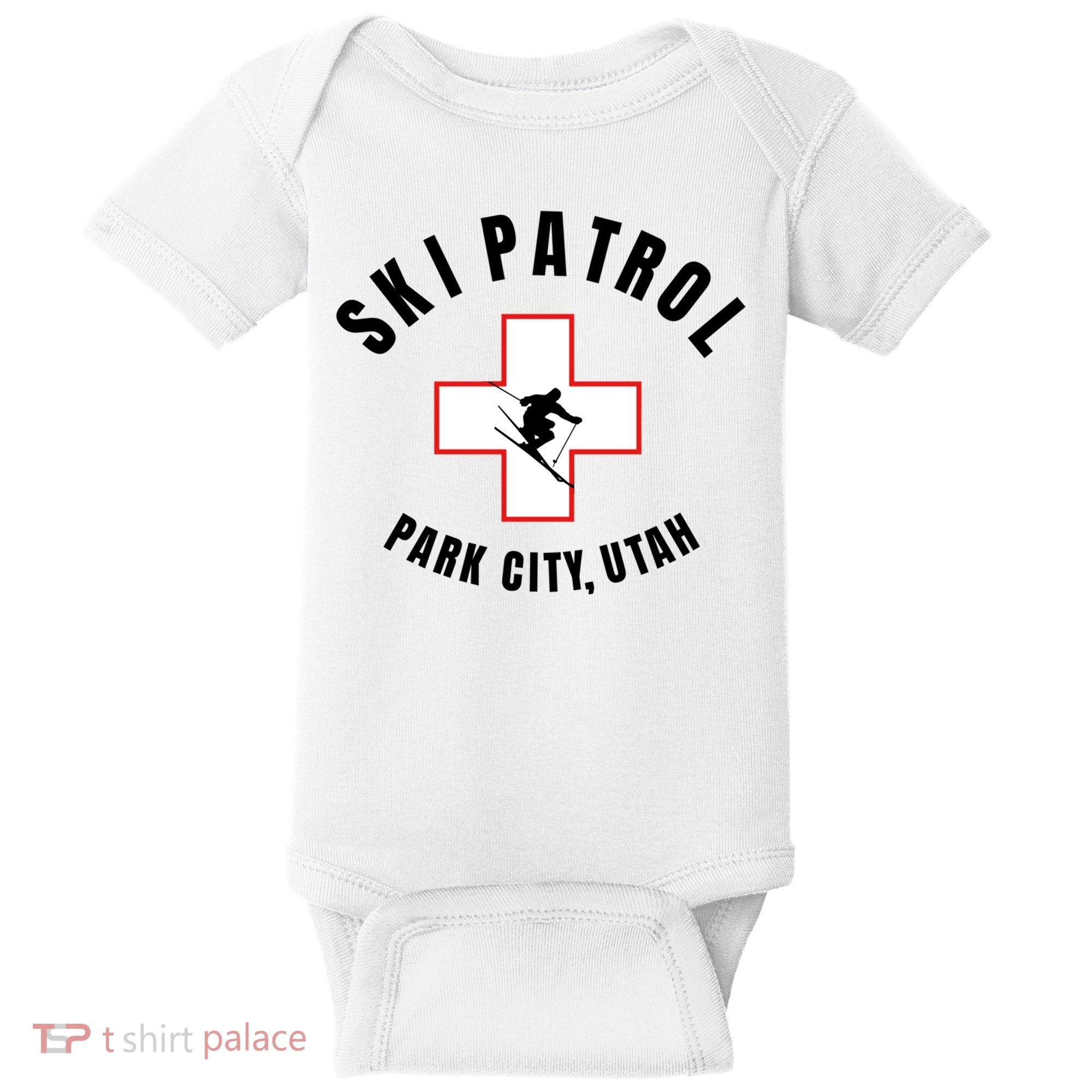 Park City Utah Ski Patrol Gift Baby Bodysuit