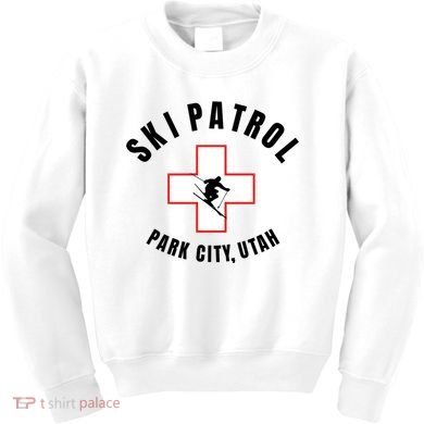 Park City Utah Ski Patrol Gift Kids Sweatshirt