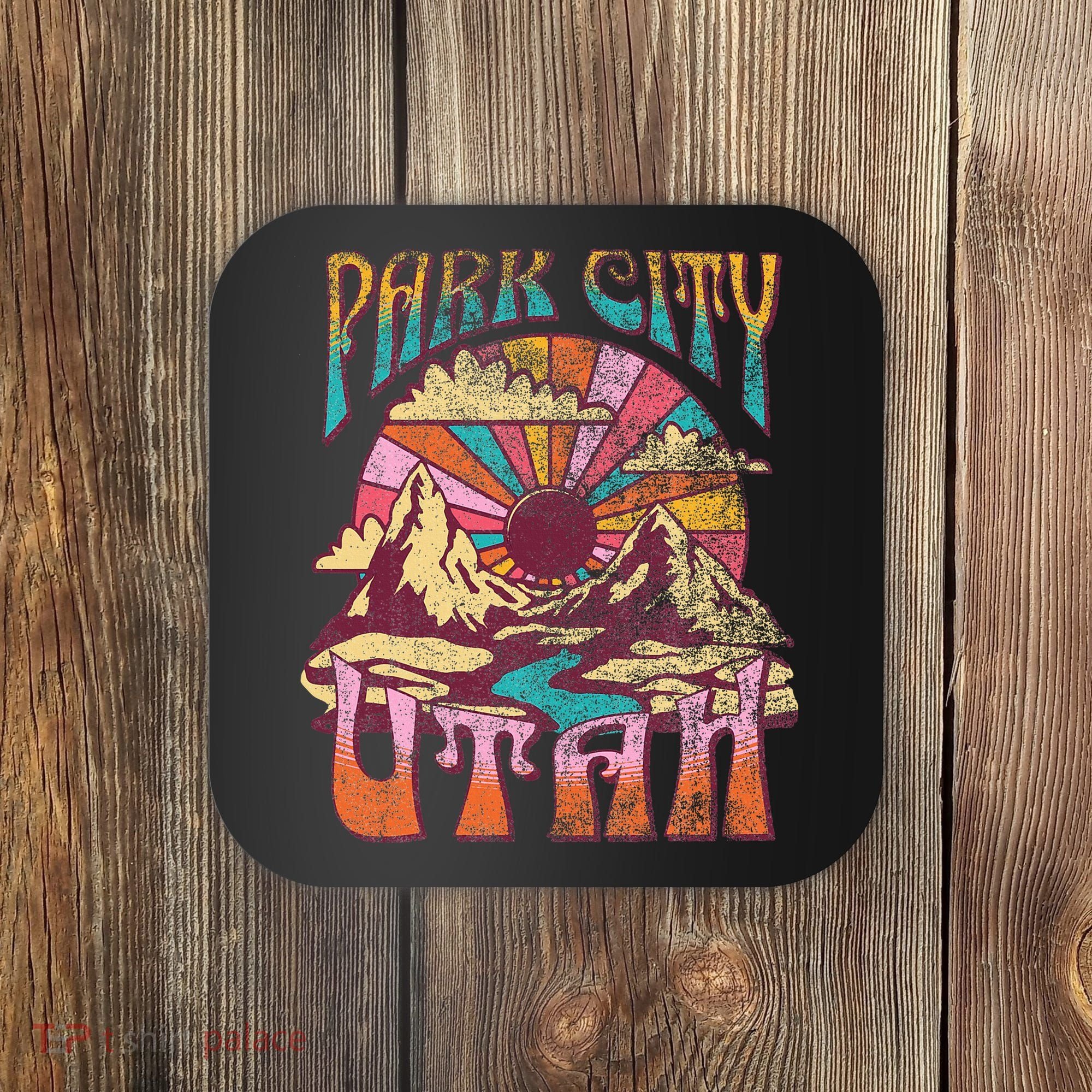 Park City Utah Nature Hiking Mountains Outdoors Coaster