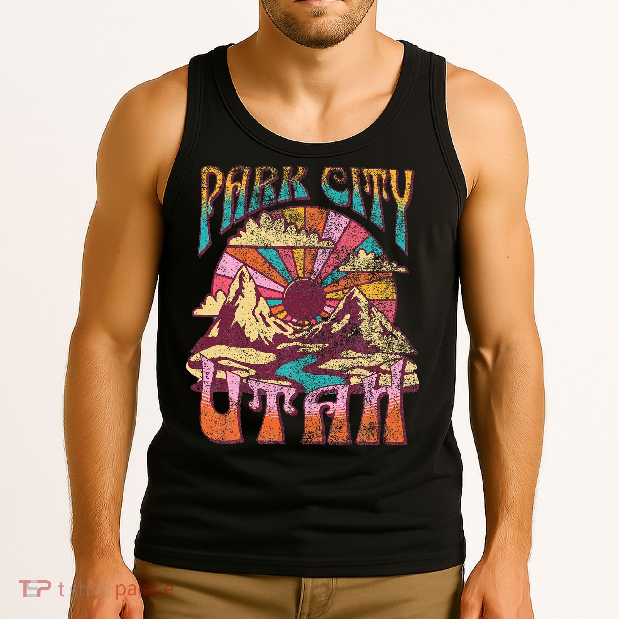 Park City Utah Nature Hiking Mountains Outdoors Tank Top
