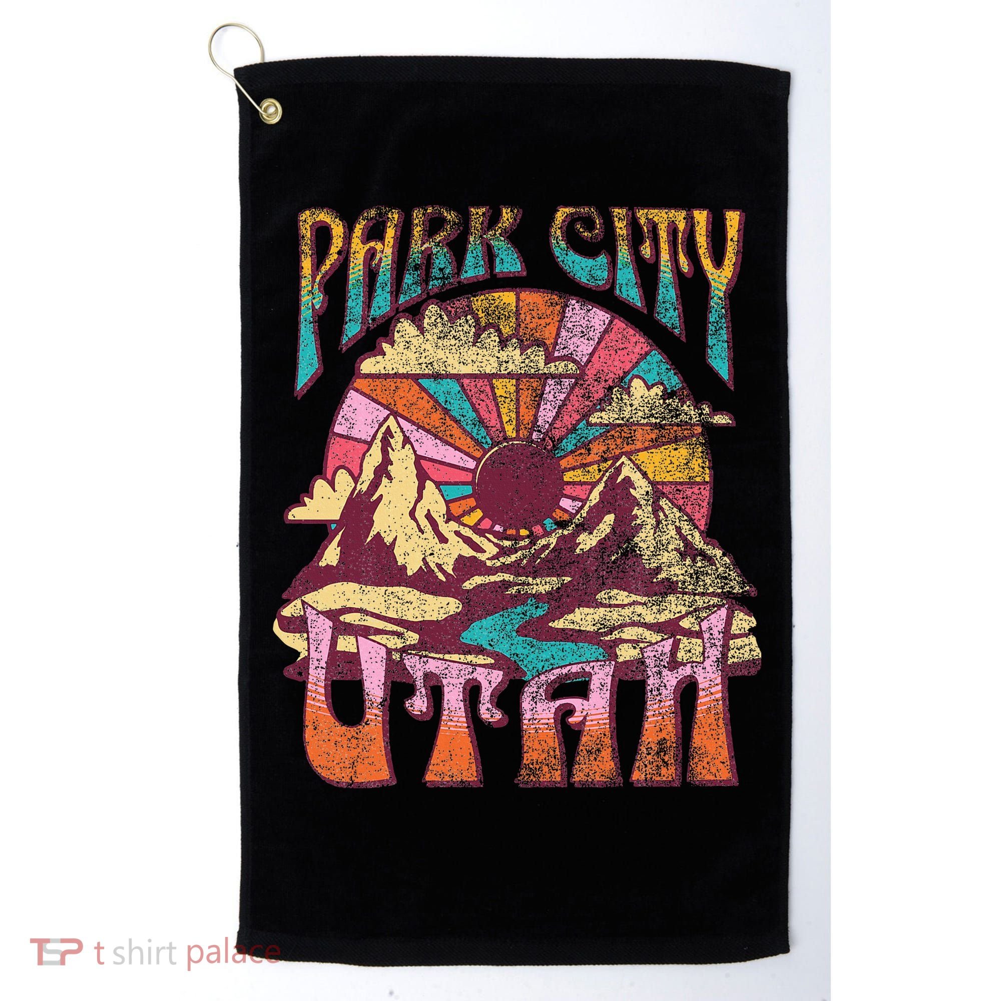 Park City Utah Nature Hiking Mountains Outdoors Golf Towel