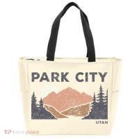 Park City Utah Faded Mountain Forest Hiking Tote Bag thumb 0
