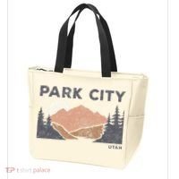 Park City Utah Faded Mountain Forest Hiking Tote Bag thumb 3