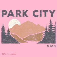 Park City Utah Faded Mountain Forest Hiking Coaster thumb 2