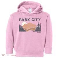 Park City Utah Faded Mountain Forest Hiking Toddler Hoodie thumb 0