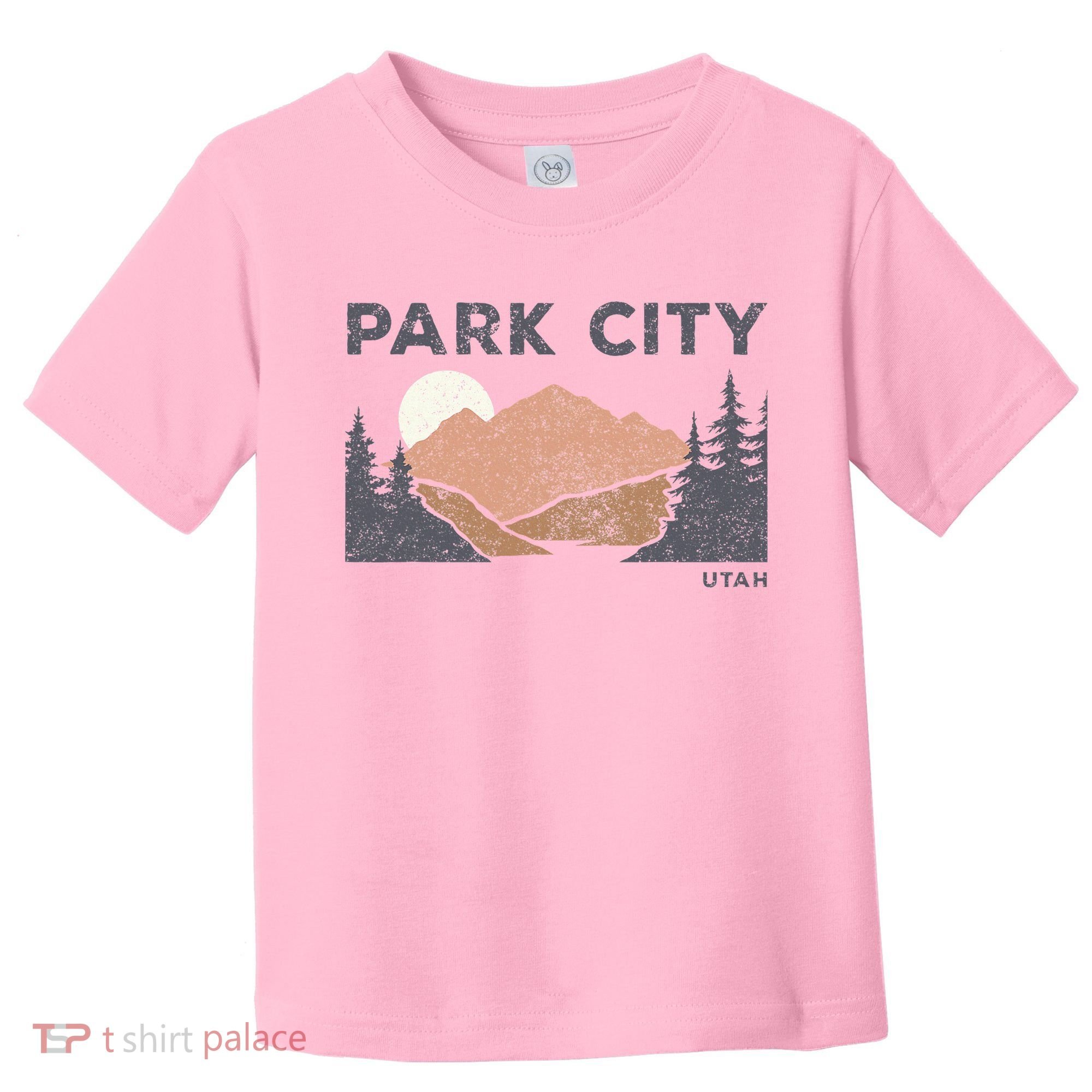 Park City Utah Faded Mountain Forest Hiking Toddler T-Shirt