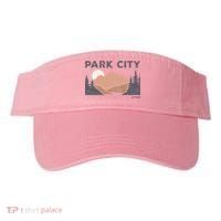 Park City Utah Faded Mountain Forest Hiking Visor thumb 0