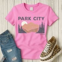 Park City Utah Faded Mountain Forest Hiking Women's T-Shirt thumb 3