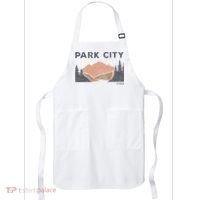 Park City Utah Faded Mountain Forest Hiking Apron thumb 0
