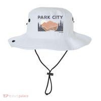 Park City Utah Faded Mountain Forest Hiking Bucket Hat thumb 0