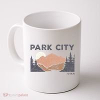 Park City Utah Faded Mountain Forest Hiking Coffee Mug thumb 0