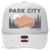 Park City Utah Faded Mountain Forest Hiking Hat thumb 0