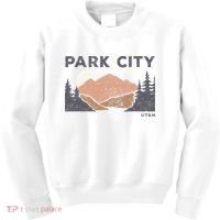 Park City Utah Faded Mountain Forest Hiking Kids Sweatshirt thumb 0