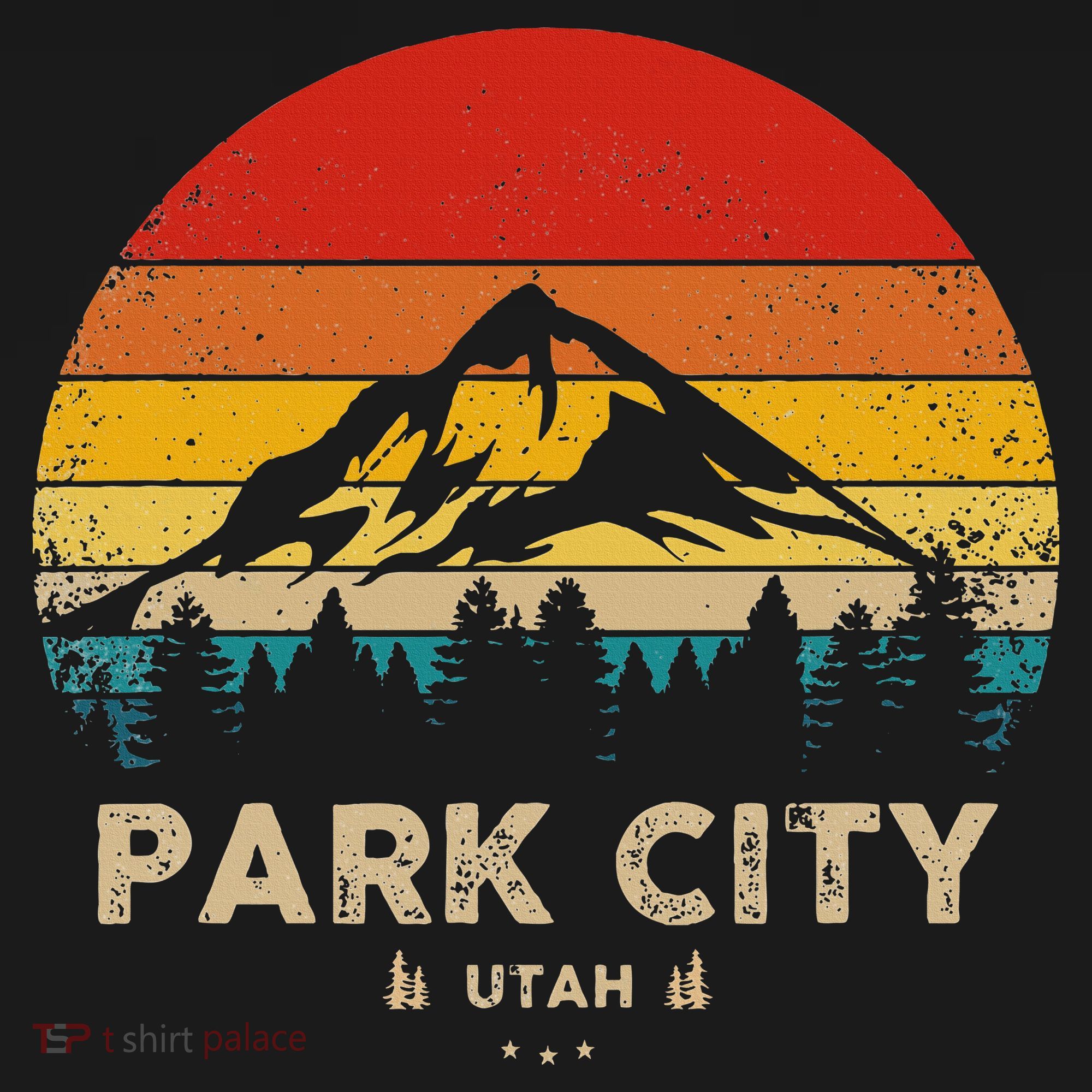 Park City Utah Ski Winter Sports Vintage Souvenir Skier T-Shirt