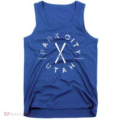 Park City Utah Vintage Retro Skiing Gift Great Gift Tank Top